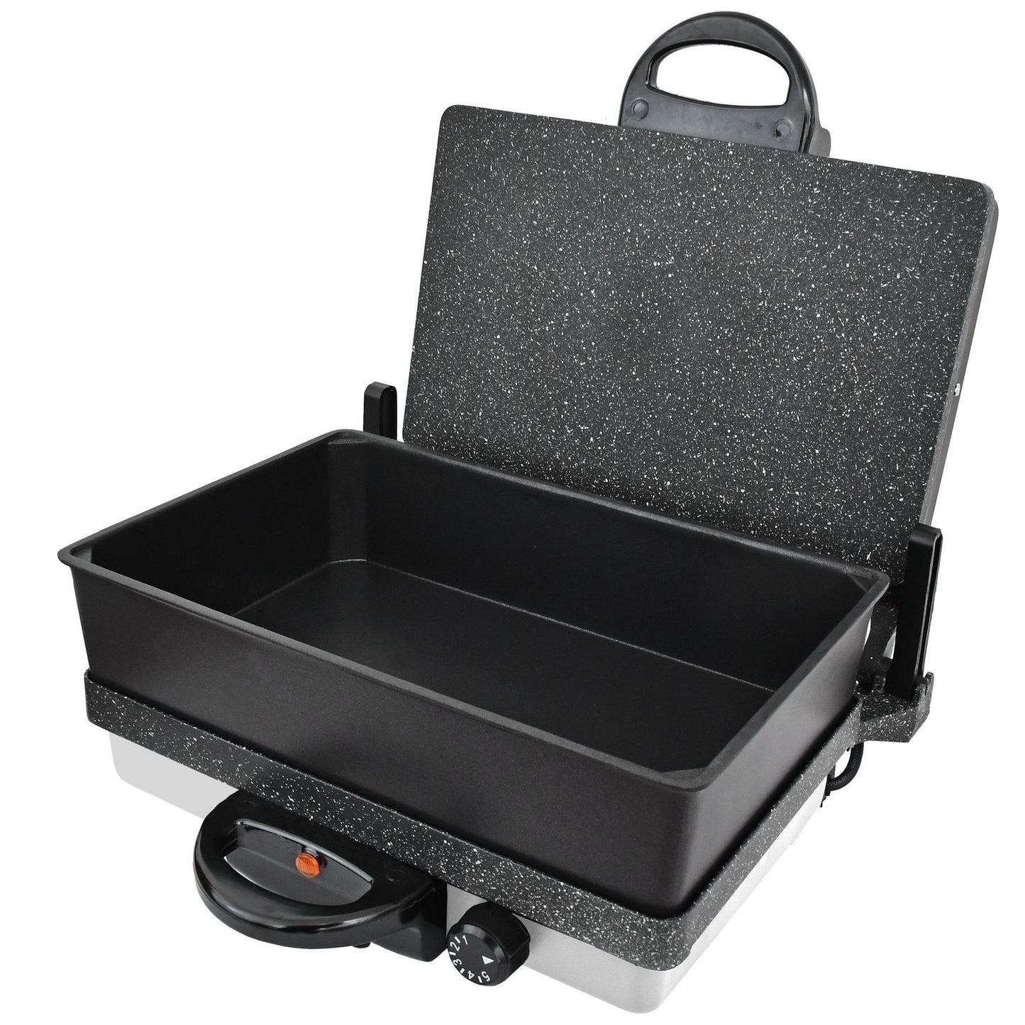 Neudorf Lahmacun Makinesi Multigrill 2000W mit Kasserolle | Elektro Kontaktgrill, Toaster & Kochset mit Antihaftbeschichtung